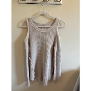 Free People Cold Shoulder Sweater